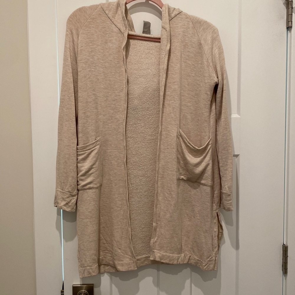 Go Couture Hooded long sleeve cardigan